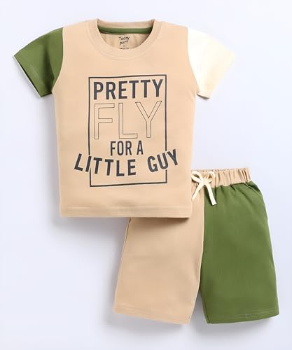 Image of Tonyport Boys Printed T-Shirt & Shorts