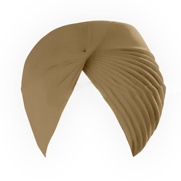 KHALSA STORE Traditional Sikh Turban | Punjabi Pagdi Men Full Voile Light Weight Pure Cotton| DARK KHAKI