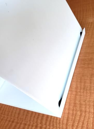 Easel Ring Binders - Flip Over The top Style Platform Construction. (White, 11" X 8 1/2" Sheet Size Bound on 11" Side) - Thumbnail 3