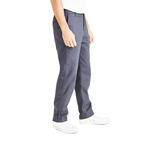 Dockers Men's Straight Fit Perfect Chino Pant, Maritime Blue (Waterless), 32W x 30L - Image 4