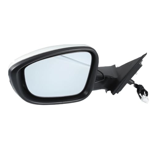 Miroir de rétroviseur gauche Honda Accord coque blanche portière conducteur 2018-2022 3 broches