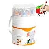 Buntstifte Wachsmal - 12pcs 13x1.2cm Drehbarer Wachsmalstift | PP Twist Up Waschbar Ungiftig - Super Glatt | Leicht Greifen Klecksfrei - Bastelbedarf | Ķleinkind 1-3 Kinder 4-8, Geschenk JungeńMädche