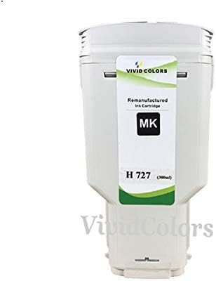 Vivid Colors Ink Cartridge 727 Matte Black (C1Q12A Matte Black) for Plotter T920 T930 T1500 T1530 T2500 T2530 Printer