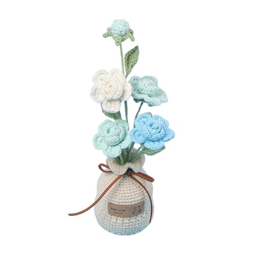Flores de ganchillo tejidas a mano un regalo original de decoración botánica 2