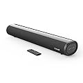 littoak Small Sound Bar for TV, Soundbar with Bluetooth 5.0/HDMI/Optical/USB/AUX/Coax Connection, 50 Watt 16 Inch Soundbars for Home Theater, Wall Mountable (SE04)