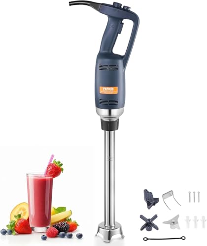 Image of VEVOR Commercial Immersion Blender Constant Speed Heavy Duty Immersion Blender 350W Commercial Hand Mixer 304 Stainless Steel Hand Blender Commercial with 19.7 inch Removable Shaft for Kitchen Mixing