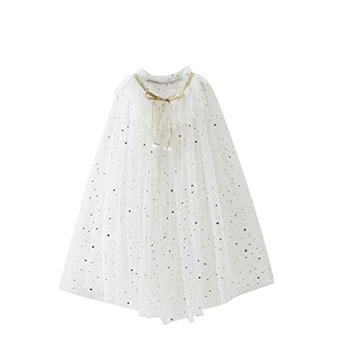 Princess Birthday Party Cape Cloaks for Girls Dress Up Blue 7-8 Years (L)