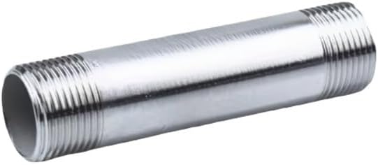 1個 1-1/2インチ 雄ねじ 200mm延長チューブ パイプ継手 304ステンレススチールコネクタ