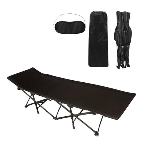 Cama de Camping Portátil y Plegable para Acampar - Para Niños y Adultos, Interior y Exterior - Con Bolsa de Transporte y Antifaz de Regalo - Ideal para Pesca, Campamento, Festival