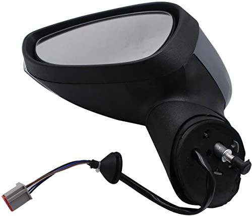 1 pièce Rétroviseur électrique de porte avec couvercle peint côté passager gauche chauffant compatible avec Ford Fiesta Mk7 2008-2012