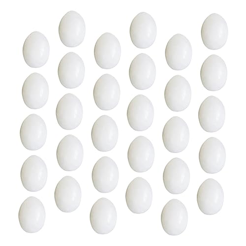 DINHEAROM 30pcs Simulation Pigeon Eggs Durable Hatching Props for Bird Breeding Realistic Design for Enhanced Hatching Rate Essential Incubation Supplies for Pigeon Care