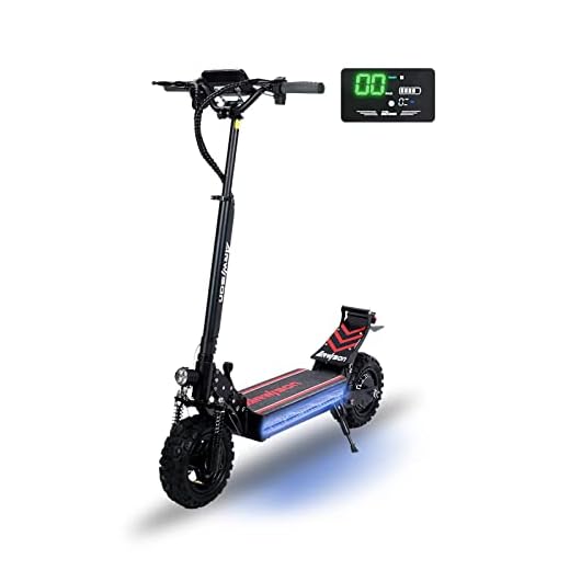 Recherclie Snow Electric Kick Scooter for Adults - 2500W Motor, Up to 30 MPH & 37 Miles, 48V/16AH, 11'' Heavy Duty Vacuum Off-Road Tire, Hydraulic disc Braking, Adult Electric Scooter Without Seat
