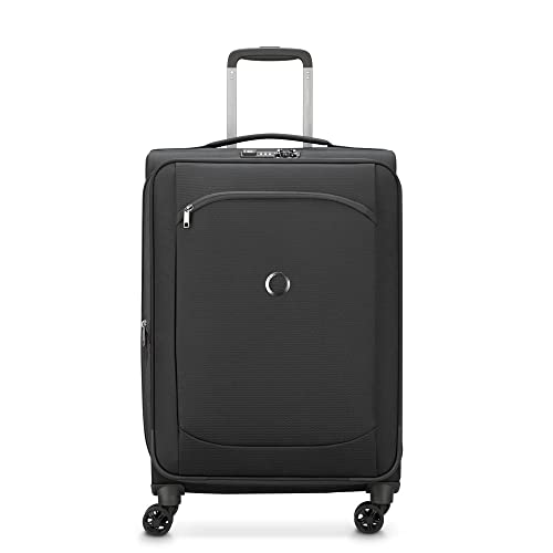 DELSEY PARIS - MONTMARTRE AIR 2.0 - Valise soft extensible recycle - 4 double roues - 68x43x29cm - M - Noir