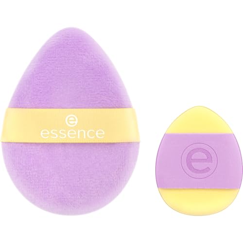 essence WHAT THE FLUFF?! powder puff Make-up Schwämmchen Nr. 01 Nanopartikel frei 1er Pack (2pcs)