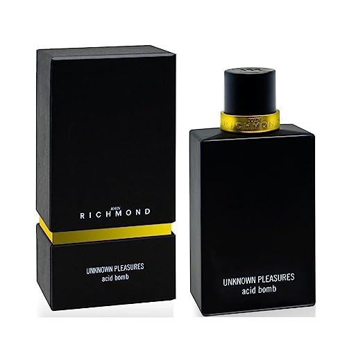 John Richmond unknown pleasures acid bomb eau di parfum - Profumo unisex passionale, misterioso, intenso e forte. Fragranza premium. Flacone da 100 ML