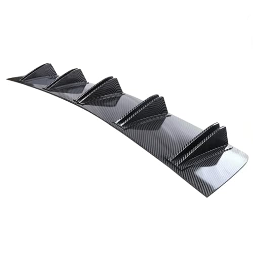 Séparateur pare-chocs arrière 10 ailerons pour lèvre de voiture noire