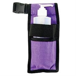 NRG Hold All Massage Lotion, Oil and Cream Bottle Holster - Conveniently Holds Massage Lubricant Bottle at Waist Height, Durable Holster with 50 Inch Long Strap - Color: Purple