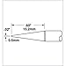 Metcal CVC-5CN0005A Soldering Cartridge, Conical Sharp 0.5mm x 15.2mm, 500 Series Heaters