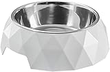 comedero hunter melamina Base antideslizante de goma Hunter - Comedero De Melamina Kimberley 160Ml Blanco