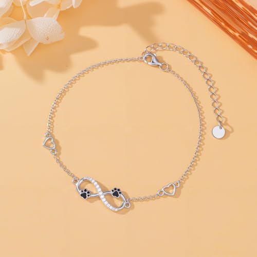 Image of 925 Sterling Silver Layered Ankle Bracelets for Women Jewelry Gifts | 925 Sterling Silver Layered Sea Turtles /Elephant /Wave Anklet Animal Bracelet Summer Ocean Beach Jewelry Gifts for Women