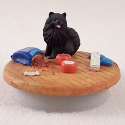 Conversation Concepts Miniature Pomeranian Black Candle Topper Tiny One 