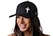 HAKA Embroidered Cross Trucker Hat for Men & Women, Black Baseball Cap, Mesh Snapback, Christian Jesus Cross Hat (Black)