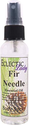 Eclectic Lady Fir Needle Body Spray, Double Strength, 2 ounces, Body Mist for Women with Clean, Light & Gentle Fragrance, Cologne with Soft, Subtle Aroma For Daily Use