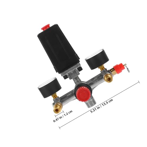 Soporte de manómetro con interruptor para control de presión industrial 2
