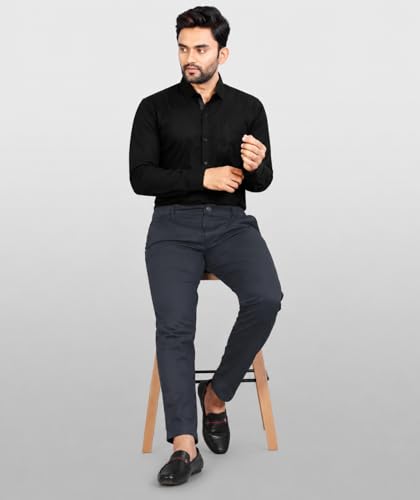 Image of CB-COLEBROOK Men's Casual, Regular Fit, Solid Colour, Lightweight, Button Down, Casual Wear, Shirt with Pocket. Suitable for Office & Casual Use