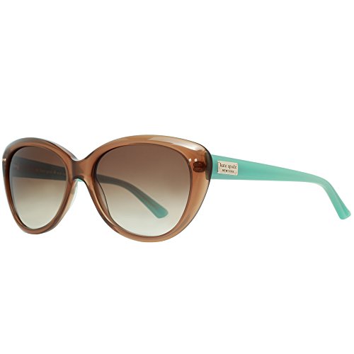 Kate Spade New York Women's Angeliq Cat-Eye Sunglasses, Tan/Brown Gradient, 55 mm