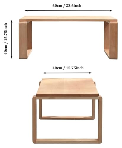 Table Basse Japonaise Pliante pour Petits Espaces - Table d'appoint Amovible - 4