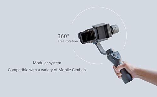 Action Camera Adapter for Mobile Gimbal for DJI OSMO Action/GoPro 3/3+/4/5/6/7 Action Cameras Mounting on DJI OSMO Mobile/ OSMO Mobile 2 with Luckybird USB Reader