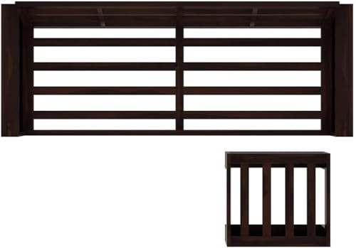 Image of Sheesham Solid Wood L-Shape Sofa for Living Room (L-Shape) (Mahogany 1)