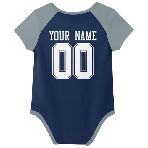 KREDE Baby Clothes Unisex Bodysuit Personalized Custom Name and Number for Baby Boy Girl Gifts3