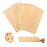 HMCEY 24 Foglio di Compensato 10X15X0.15 cm,Pannelli Legno Fai Da Te,Fogli di Legno Sottili,Pannelli Taglio Laser,Tavoletta di Legnos per Pirografia,Pannello Legnos di Balsa,Legname per Modellismo