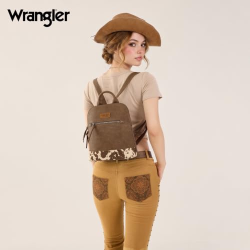 Image of Montana West Wrangler Backpack Purse for Women Mini Backpack Purse Cute Ladies Bookbag Travel Work Daypacks Bags WG-BG-186-9116COW-CF