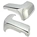 ECOTRIC Rear,Pair Bumper End Caps Compatible with 2016-2023 Toyota Tacoma W/O Parking Sensor Holes Chrome Covers Corner Extension Replacement for 5215504020,5215604020,TO1105131,TO1104131