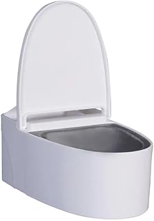 Wall-Mounted Ashtray with Storage Compartment – White and Grey – for Home, Office, or Balcony Use