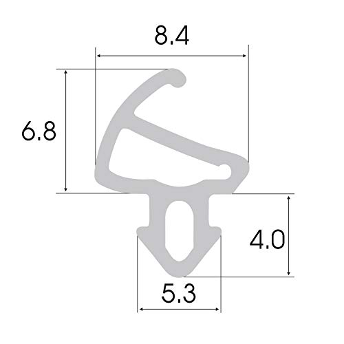 DQ-PP S-900 LB raamafdichting, zwarter rubberen afdichtingstape, kunststof afdichtingen, aluminium profielafdichting, voor pvc ramen en deuren, 10 m - Afbeelding 4