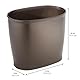 iDesign 93440EU Kent Badaccessoires, Ovaler Abfalleimer, Bronze