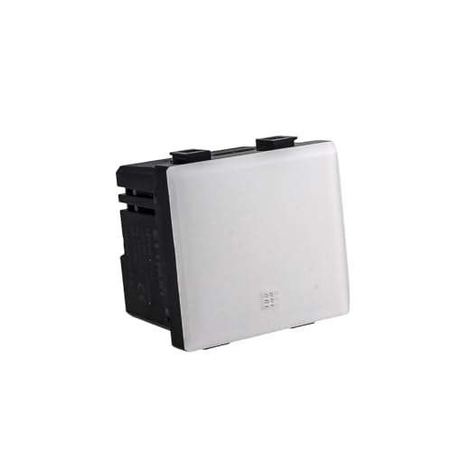 Termostato conectado WiFi para empotrar, compatible con Bticino Matix, ocupa 2 módulos, color blanco, para caldera, caldera y aplicación Tuya con pantalla táctil