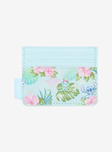 Hot Topic Lilo & Stitch Tropical Friends Multicolored Striped Faux Leather Wallet with Zipper, Compact, 2 Compartments, 2 Card Slots, Kid, Unisex, Girls, Disney Fans, Young Adults to Adults2