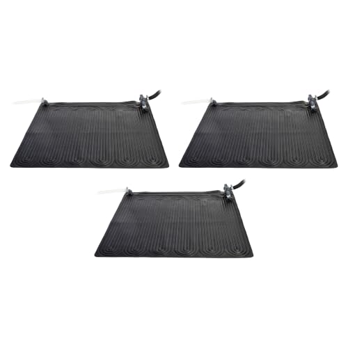 INTEX 47'x47' Solar Pool Water Heater Mat for 8,000 Gallon Above Ground Swimming Pool with Hose...