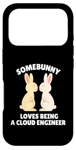 Somebunny Loves Being a Cloud Engineer 킢C[X^[oj[̎d X}zP[X iPhone 17 Pro p