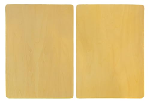 Pleinly Watercolor Stretching Board 1612 (2-Pack) Waterproof Birch Plywood Board for Taping Watercolor Paper Reduces Warping No-Flex Surface for Long-Lasting Use