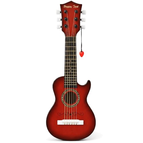 23" acoustic guitar for kids, 6-string beginner toy (mahogany)