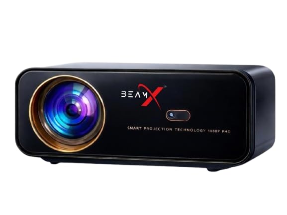 Flash Smart Android Projector | 32000 lm Brightest | Native Full HD 1080p with 4K Support | 2GB+32GB | HDR10+ | HDMI eARC | WiFi Bluetooth | Home Cine