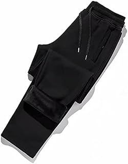 NC Mens Thermals Fleece Trousers Thickened Fleece Lined Casual Sports Trousers Winter Warm Joggers Pants Sports Casual Gym Workout Sweatpants