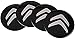 4 Stück Nabenkappen für Citroen DS Xsara Picasso Elysee Berlingo Cactus 56mm, Radnabendeckel Felgendeckel Center Ersatzteil Set, Abzeichen Zubehör Accessoires