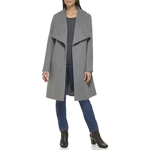 Image of Cole Haan Women's Belted Wool Blend Wrap Coat